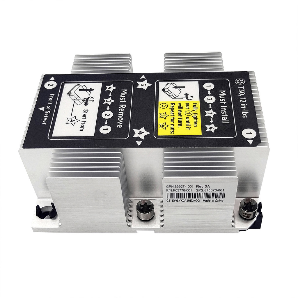 เหมาะสําหรับระบายความร้อนเซิร์ฟเวอร์ HP/HP DL388 DL380 G10 875070-001 873592-001
