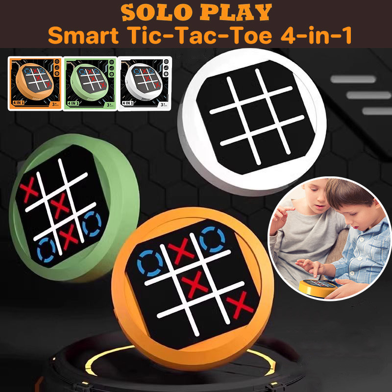COD เกมฝึกสมอง Smart Tic-Tac-Toe 4-in-1 ฝึกความจำและสมาธิ เกมครอบครัว ของเล่นเสริมพัฒนาการ ฝึกความจำสำหรับเด็ก