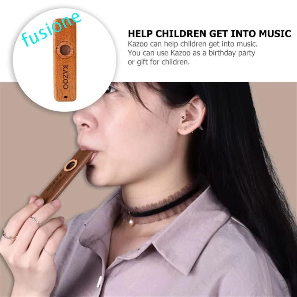 FUSIONEDGE ไม้ Kazoo, ไม้พร้อมเชือกเส้นเล็ก น้ําหนักเบารองรับ Kazoo, เครื่องดนตรีรองรับเพลงเรียนรู้ไ