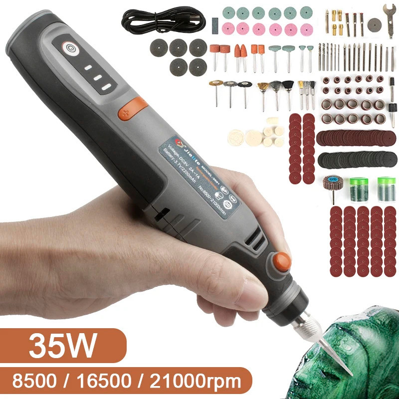 [NEW] สว่านไร้สายขนาดเล็กความเร็วตัวแปรไร้สายแกะสลักเจาะปากกาขัดสว่านไฟฟ้าสําหรับเครื่องประดับโลหะ D