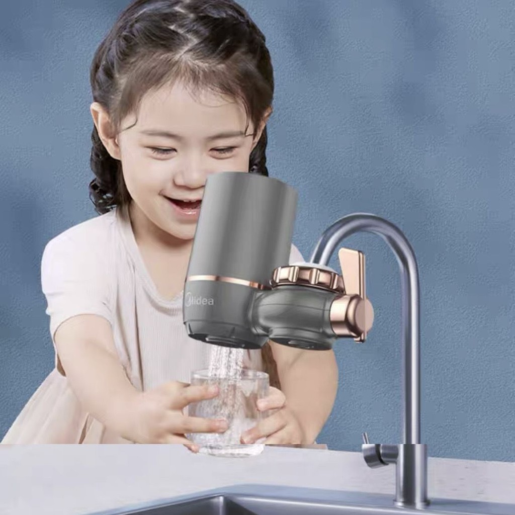 ตัวกรองน้ำก๊อก Midea เครื่องกรองน้ำในครัวเรือน กรองน้ำก๊อก กรองล่วงหน้า ใช้ได้กับครัวทั่วไป