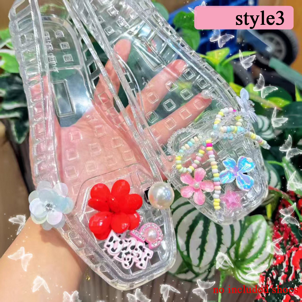 ​​🔥พู่จี้คริสตัลสำหรับรองเท้า พร้อมลูกปัดและคลิป เพิ่มความงามให้รองเท้าของคุณ - รูปที่ 5