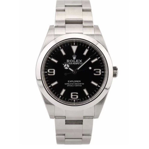 Rolex Explorer Series Mens 39mm Black Dial Automatic Watch# Automatic Watch## เข็มขัดเหล็ก, Steel Be