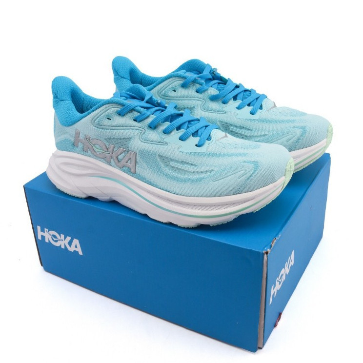 HOKA ONE ONE Clifton 10 รองเท้าวิ่งลําลอง Sky Blue 8FOZ AJBM