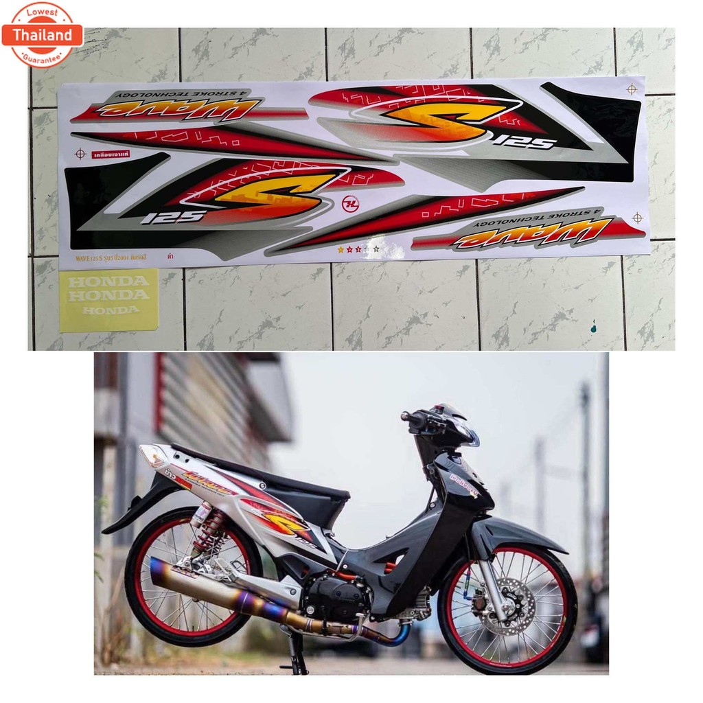 สติ๊กเกอร์ เวฟ 125S รุ่น5 year2004 สติ๊กเกอร์ Wave 125S รุ่น5 year2004