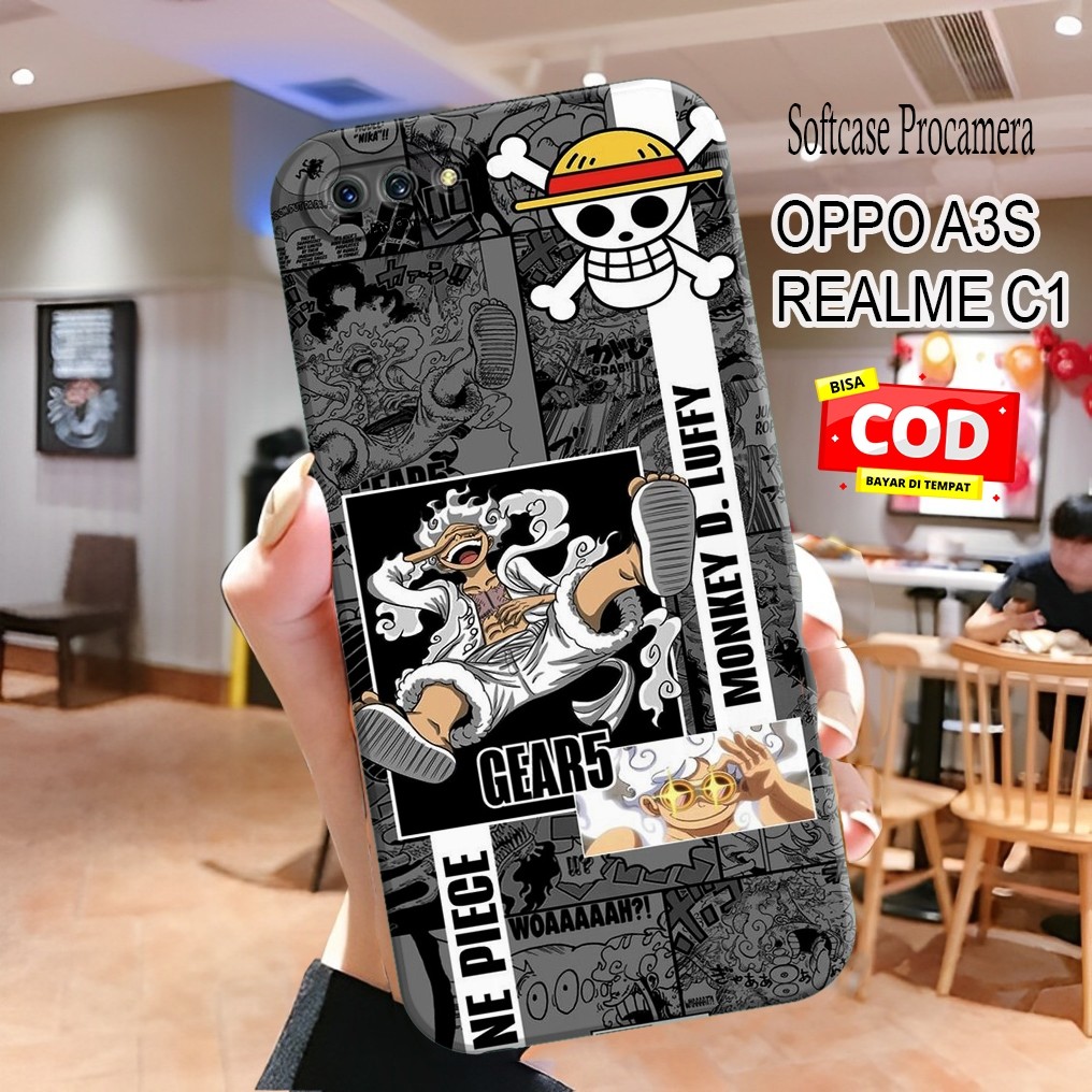 ProCamera Softcase สําหรับ OPPO A3S REALME C1 OPPO A1K REALME C2 - PROCAMERA SOFTCASE - ONEPIECE ANI