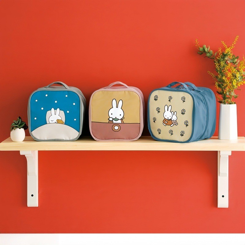 Miffy Multi Channel Organizer Travel Toiletries Bag Nylon
