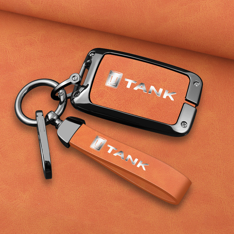 เคสกุญแจรีโมทรถ GWM Tank 300 เชลล์กุญแจรถ เคสกุญแจรถยนต์ กรณีกุญแจสมาร์ท พวงกุญแจ กระเป๋าใส่กุญแจรถยนต์ พวงกุญแจรถยนต์ ฝาคลุมกุญแจโลหะผสมสังกะสี หัวเข็มขัดป้องกันกุญแจ กรณีกุญแจ GWM Tank 300 Accessories Tank300 500