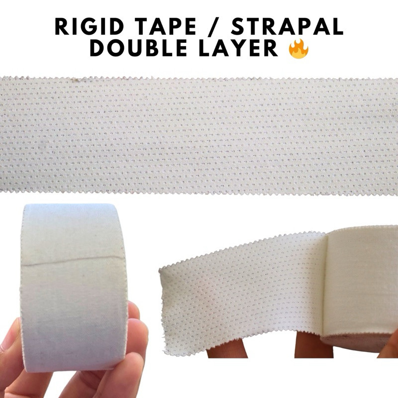 (ไม่มีกล่อง) HEXAGOAL RIGID TAPE / Sport Tape / Strappal Sport Tape / เทปข้อมือแข็ง