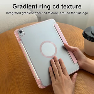 เคสป้องกันแบบพับ3+Yแบบฝ้าFor iPad Pro11 12.9"2018-2022 13 2024 Gen11/10/9/8/7/6/5/4/3 Air5/4 Pro10.5 Air13'M2 M3เคสไอ-XF