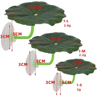 PEARLTH Fish Spaw ไม้ประดับ,ถ้วยดูดจําลองใบบัว/ใบประดิษฐ์ Betta Fish Rest Leaf,Rest/ซ่อน/วางปลาพลาสติก REST Terrace