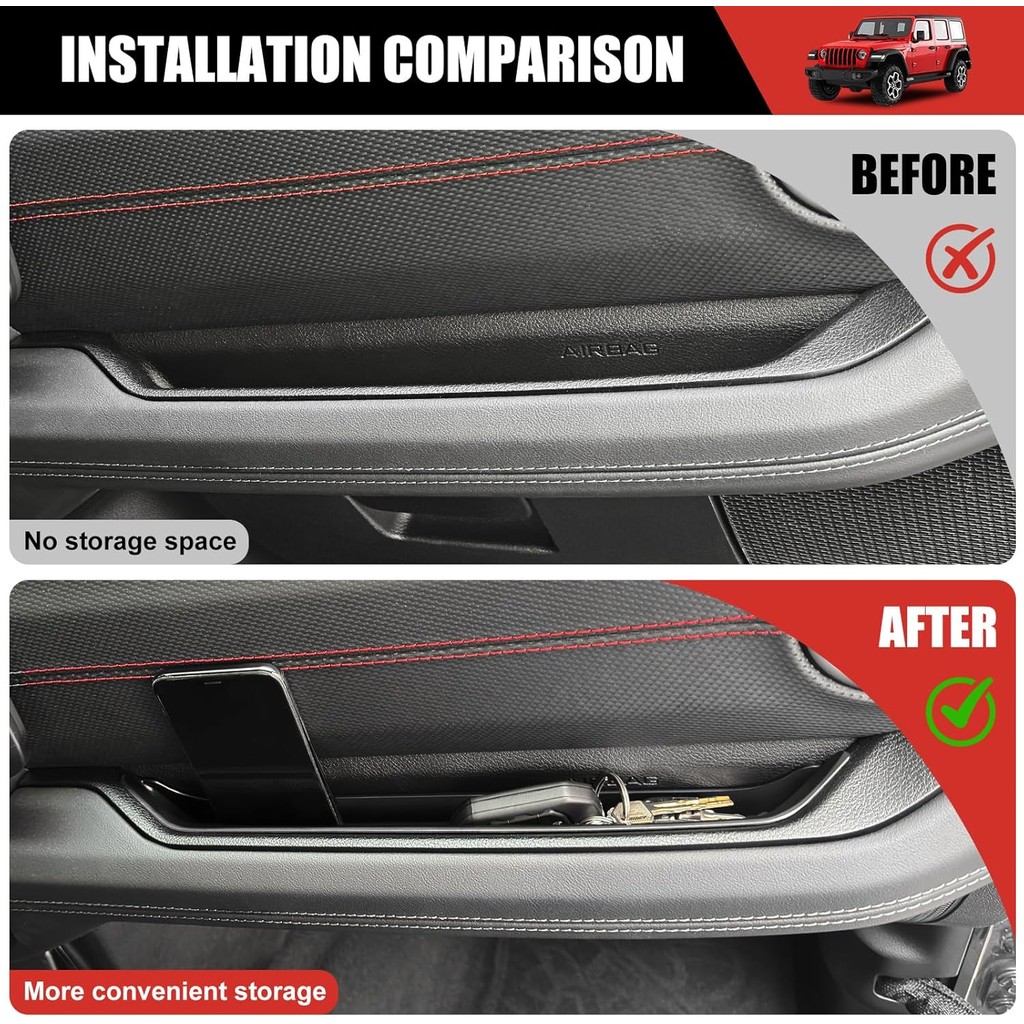 Grab Bar ถาด Fit สําหรับ 2024 + Jeep Wrangler JL/4XE Jeep Gladiator JT อุปกรณ์เสริม,ถาด Organizer Gr