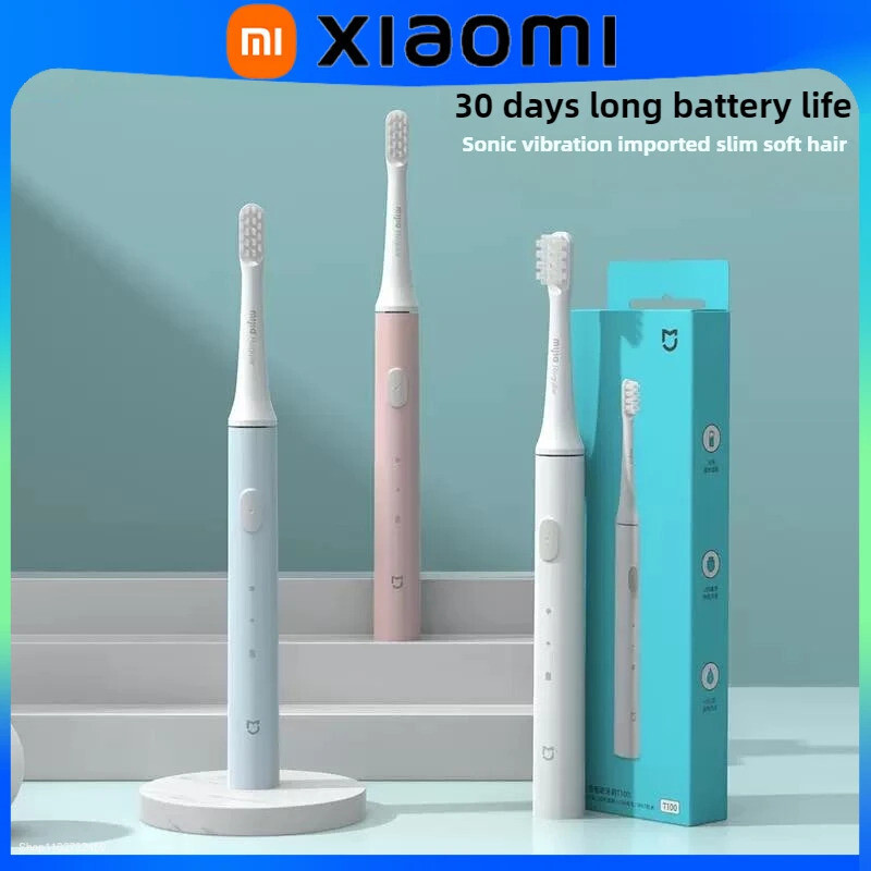 YouPin MIJIA โซนิคแปรงสีฟันไฟฟ้า T100 USB ชาร์จแปรงสีฟันกันน้ําอัลตราโซนิกแปรงฟันอัตโนมัติ