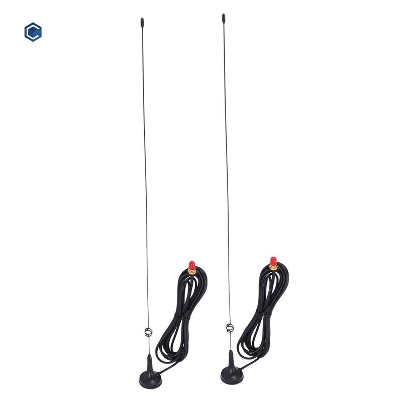 [mavis_coffey.th]เสาอากาศวิทยุ 2X UT-108UV Gain Antenna SMA-Female Dual Band UHF/VHF สําหรับวิทยุ UV