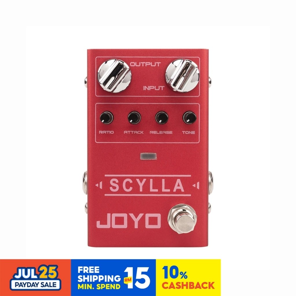 JOYO R27 SCYLLA Bass Compression Effect Pedal Studiograde Bass Pedal เสียงรบกวนต่ํา High Dynamic Cir