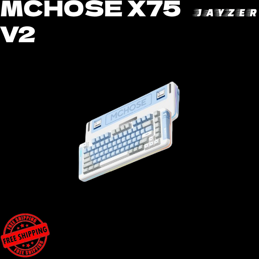 SG MCHOSE X75 V2 GAMING MECHANICAL KEYBOARD RGB ไร้สาย WIRED