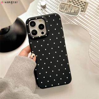 สําหรับ Vivo V70 Elite X300s X300 FE S50 Y500 Y51 Pro mini Y500i Y60 Y50 Y31D T5x เคสโทรศัพท์น่ารักสีสันลายจุดลิ้นจี่สาวที่เรียบง่ายปลอกอ่อนกรณีฝาครอบ