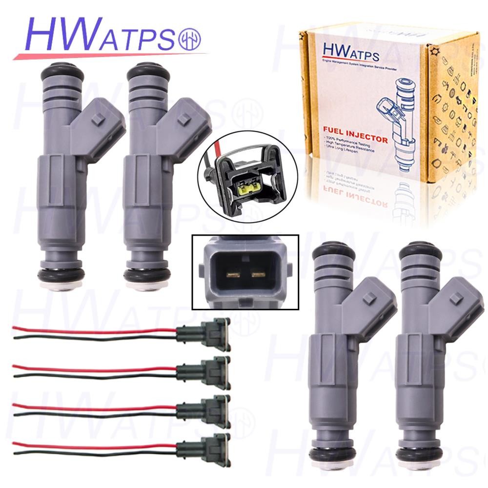 4 ชิ้น 0280155884 หัวฉีดน้ํามันเชื้อเพลิงหัวฉีดปลั๊กสําหรับ CHEVROLET C2500 C3500HD GMC C2500 C3500 