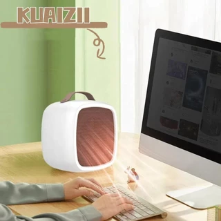 KUAIZII เครื่องทําความร้อนไฟฟ้า,แบบพกพา 500W Desktop Warm Air Heater, Mini Heating Fan Fast Heating น้ําหนักเบา Plug in Heater Office Household
