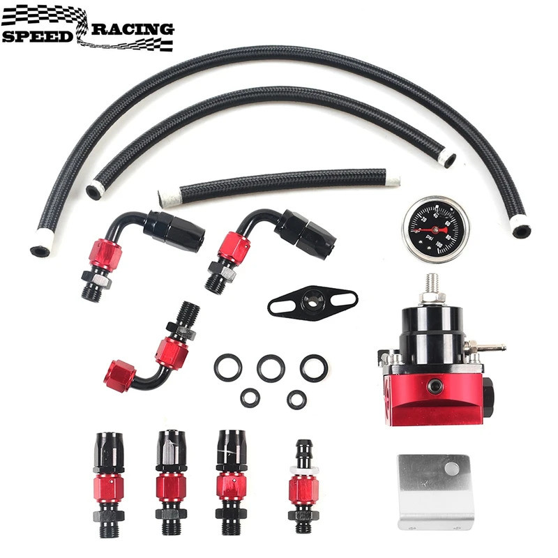 ปรับ FPR AN6 Fitting EFI การใช้ความดันสําหรับ 7MGTE MKIII ท่ออุปกรณ์สายน้ํามัน 100psi Gauge Universa