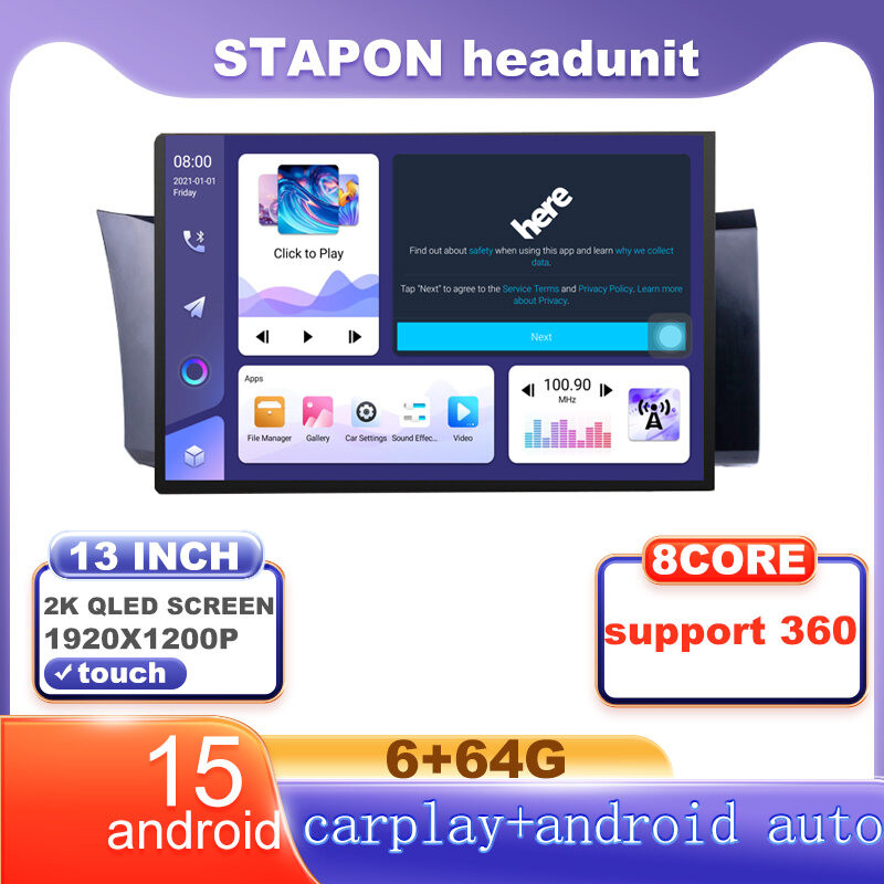 STAPON 13 นิ้ว 6+64G สําหรับ toyota 86 Android15 1920x1200p 2k หน้าจอ carplay android auto OTA CORE 