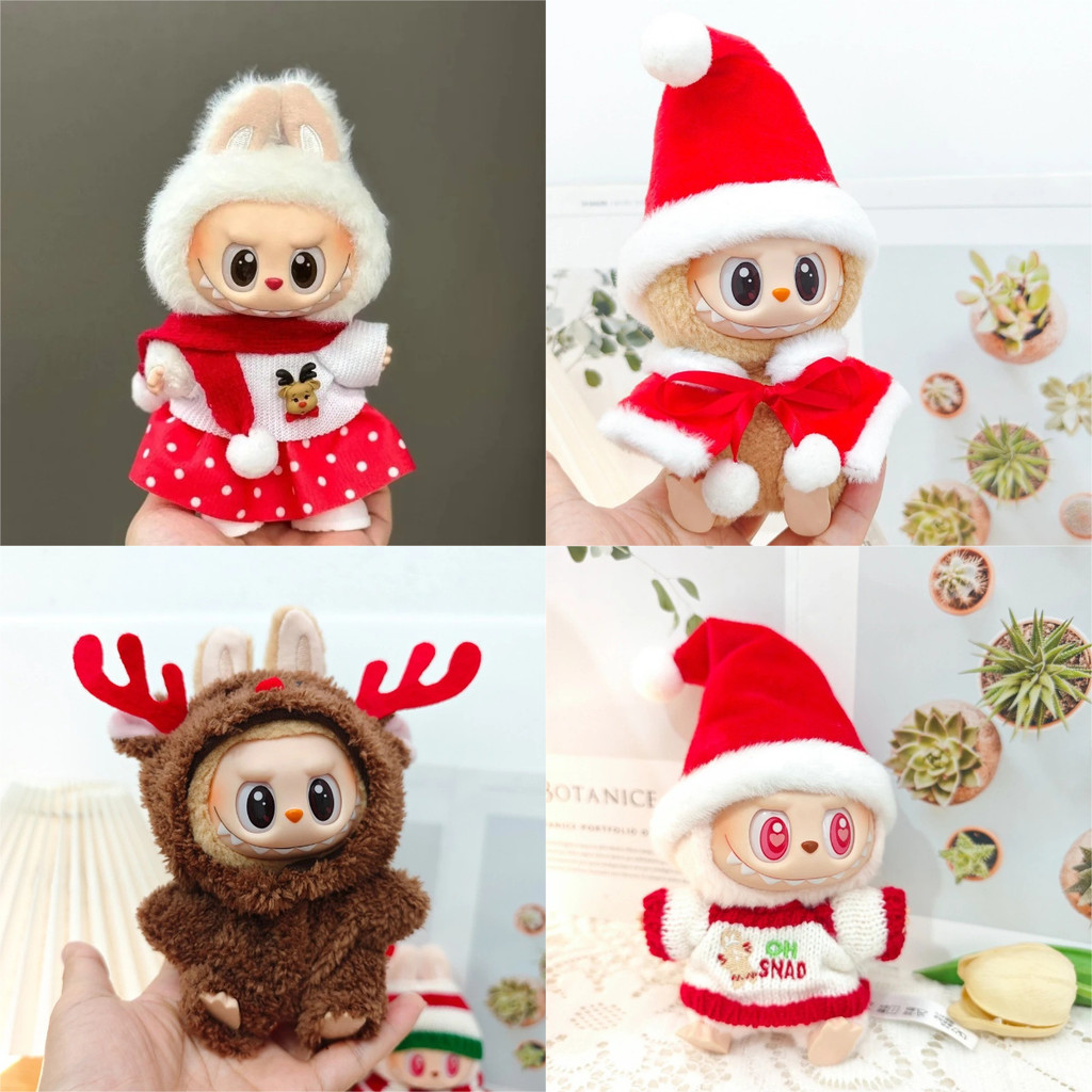 สําหรับ Labubu แฟชั่นชุดสําหรับ Labubu อุปกรณ์เสริมเสื้อผ้าเหมาะสําหรับ Ropa Labubu คริสต์มาสกวางชุดสีแดงเสื้อผ้าคริสต์มาส - รูปที่ 4