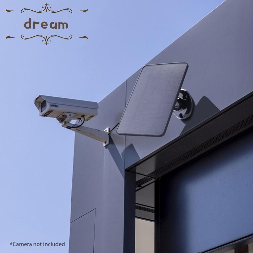 แผงโซลาร์เซลล์ 4W สําหรับ eufy สําหรับกล้อง REOLINK พร้อมพอร์ตชาร์จ USB