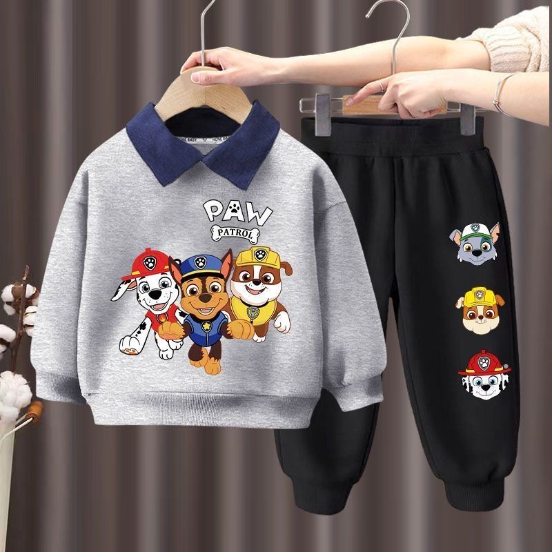 สูทเด็กใหม่ พร้อมอุ้งเท้า ออกแบบสำหรับฤดูใบไม้ผลิและใบไม้ร่วง เสื้อโปโลสไตล์ใหม่