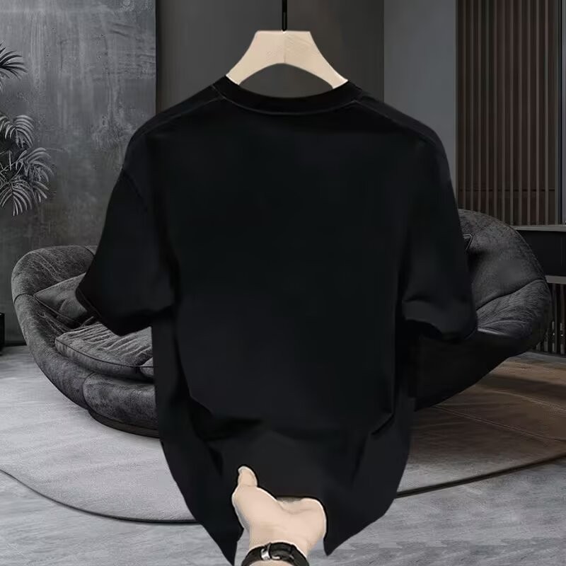 เสื้อยืดหลวมพิมพ์ลาย 2025NEW232025NASA สไตล์ญี่ปุ่นร่วมแบรนด์แขนสั้น Plus ขนาดใหม่ฤดูใบไม้ผลิฤดูร้อน