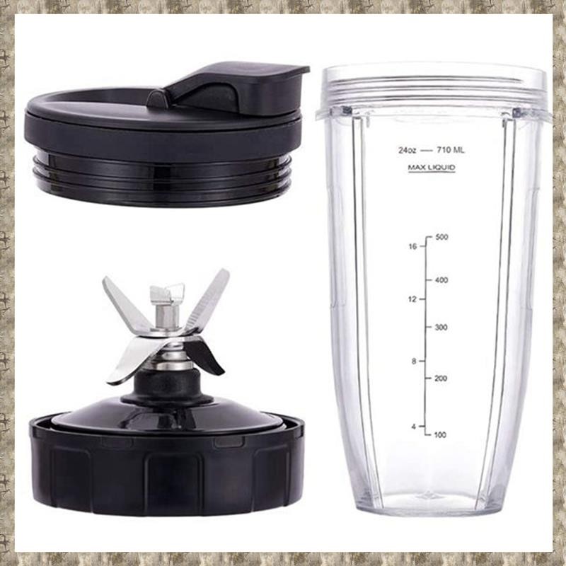 [uhktyltui123.th] สําหรับชิ้นส่วนเปลี่ยนเครื่องปั่น, 24Oz Cup 7 Fins Extractor Blade, สําหรับ Auto I