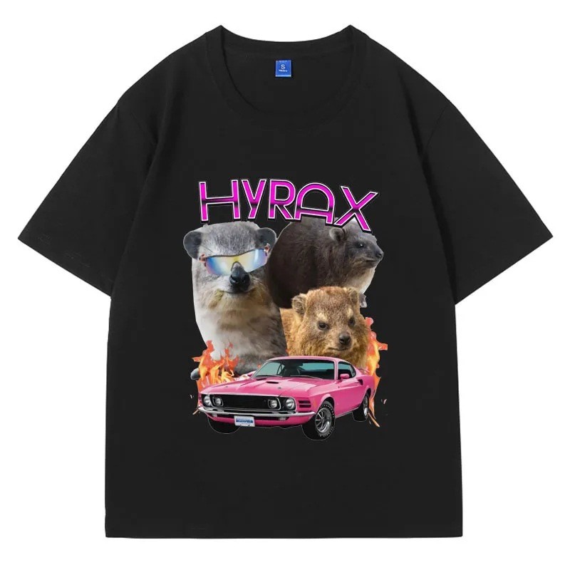 เสื้อHip Hopสไตล์Hyrax 2025 สำหรับMomและDad ดีไซน์ตลกเหมือนmeme