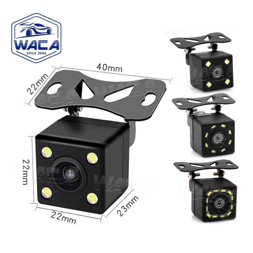 ส่งด่วน WACA กล้องมองหลัง ติดรถยนต์ LED 4/12 ดวง   Night Vision กล้องถอยหลัง กล้องมองหลังติดรถยนต์ ถอยหลังกล้อง 1ชิ้น ราคา ถูกที่สุด ดีลบีเคเค แกลเลอรีภาพที่ 3