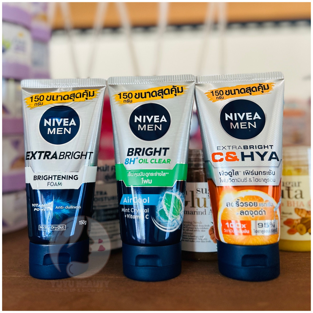 !!!3 สูตรพร้อมส่ง!!! Nivea Men Extra Bright Foam 150g. โฟมล้างหน้าสำหรับผู้ชาย