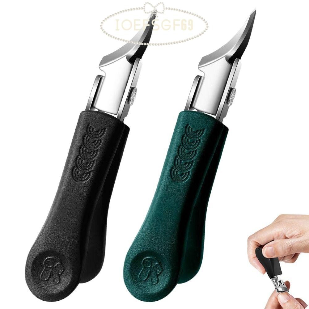 IOEFSGF69 กรรไกรตัดเล็บขอบเอียง, สแตนเลส Anti-Splash Oblique Toe Nail Trimmers, Trim Nails Eagle Bea