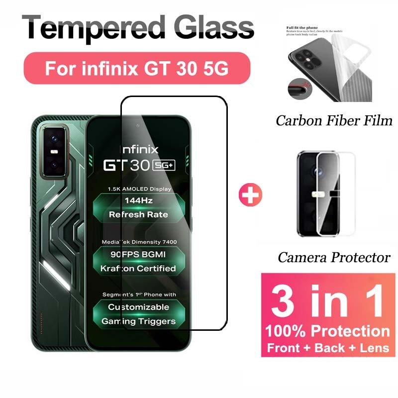 Infinix GT 30 กระจกนิรภัยสําหรับ Infinix GT 30 Pro 20 10 Pro 5G ฟิล์มกระจกนิรภัยป้องกันหน้าจอและฟิล์