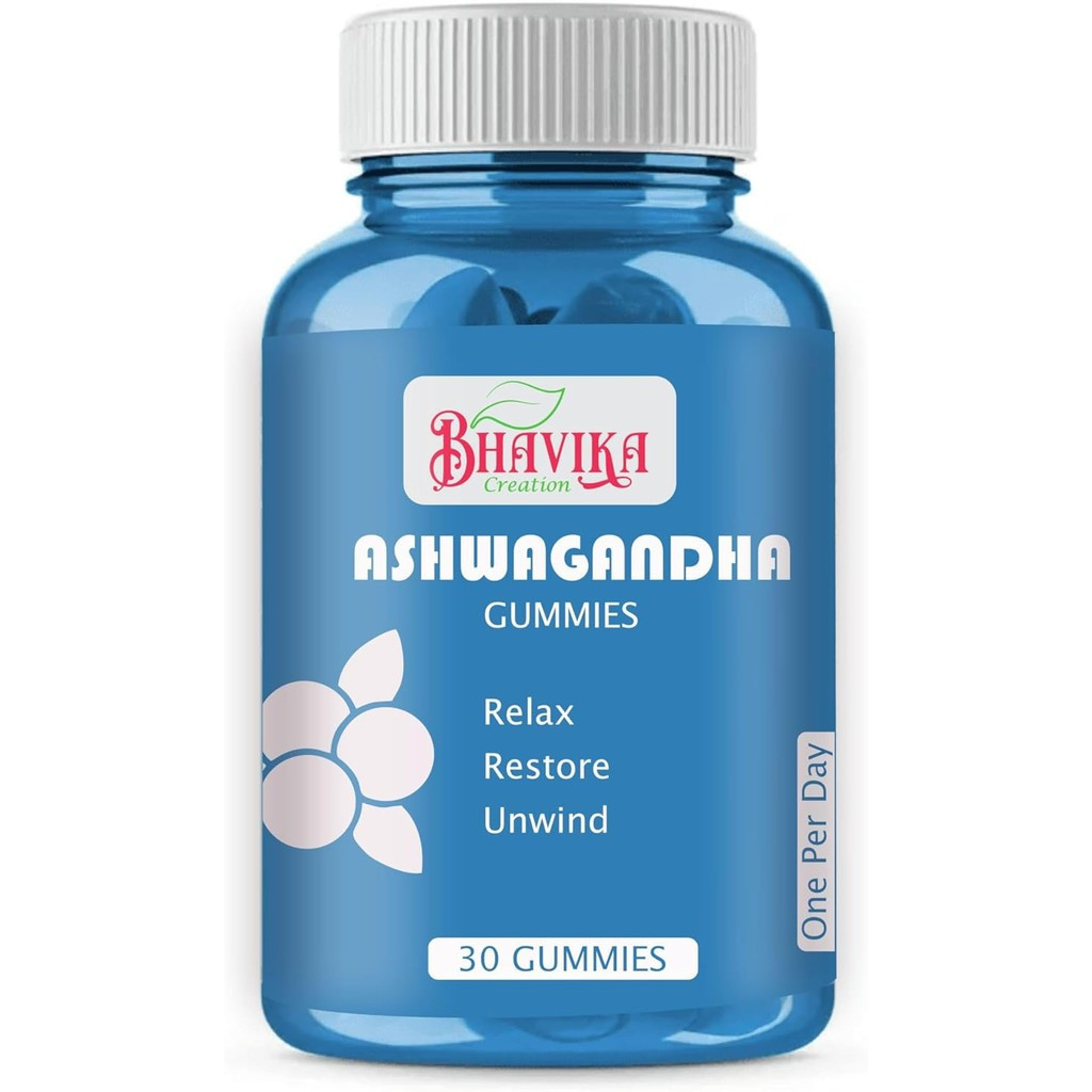 กัมมี่ Ashwagandha ออร์แกนิก 30 นับ ผ่อนคลาย คืน Unwind