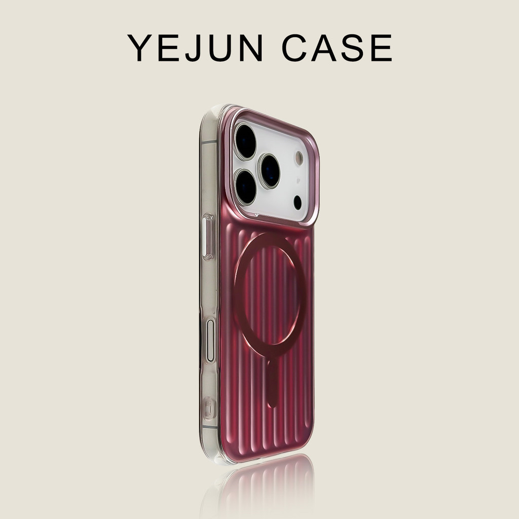 หรูหราเลเซอร์สีสันกระเป๋าเดินทางแม่เหล็กดูดเคสโทรศัพท์สําหรับiPhone17 Pro Max 16 15 14 13 Pro Maxกันกระแทกกล้องป้องกันDrop-proof Hardปกหลัง