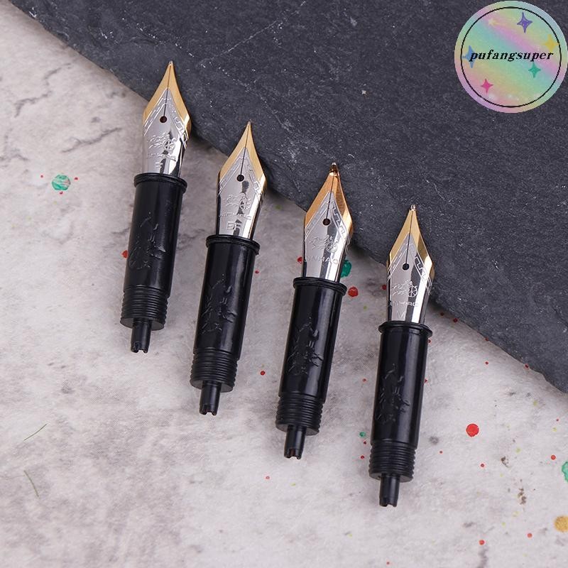 Pufangsuper 1 ชิ้น จินห่าว #5 Fountain ปากกา Nibs เปลี่ยนโลหะ EF/F/M สําหรับ 82 88 95 100 Mini ปากกา