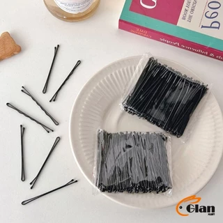 Glanxuan กิ๊บดำ 50 ชิ้น กิ๊บดำติดผม ทรงผมเรียบง่ายคลิปเล็ก วัสดุดีเยี่ยม hair clip