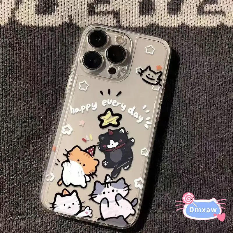 น่ารักการ์ตูน Cat Line Star เคสโทรศัพท์สําหรับ Vivo V15 V11 V11i V9 V7 Plus V7 + V5 V5S X23 X21 UD X