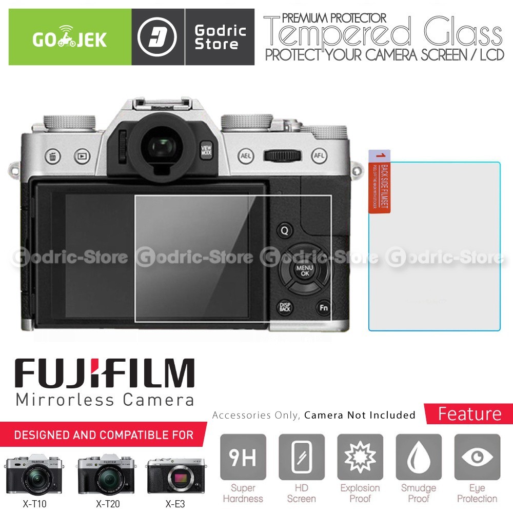 Fujifilm X-T10 X-T20 X-T30 XT30 X-E3 XE3 X-A2 X30 LCD กระจกนิรภัยป้องกันหน้าจอ Anti-Scratch