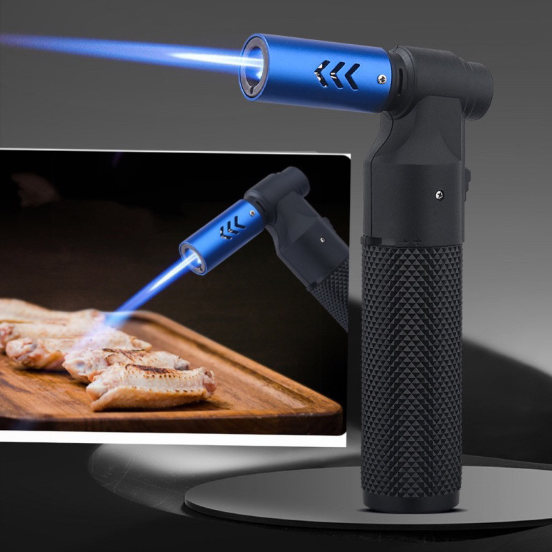 หัวพ่นไฟ กันลม เติมแก๊สได้ ใช้ได้อเนกประสงค์ 1300 องศาเซลเซียส แคมป์ปิ้ง ทำซูชิ ทาร์ตไข่ ชานมไข่มุก พกพาได้อุปกรณ์จุดไฟ