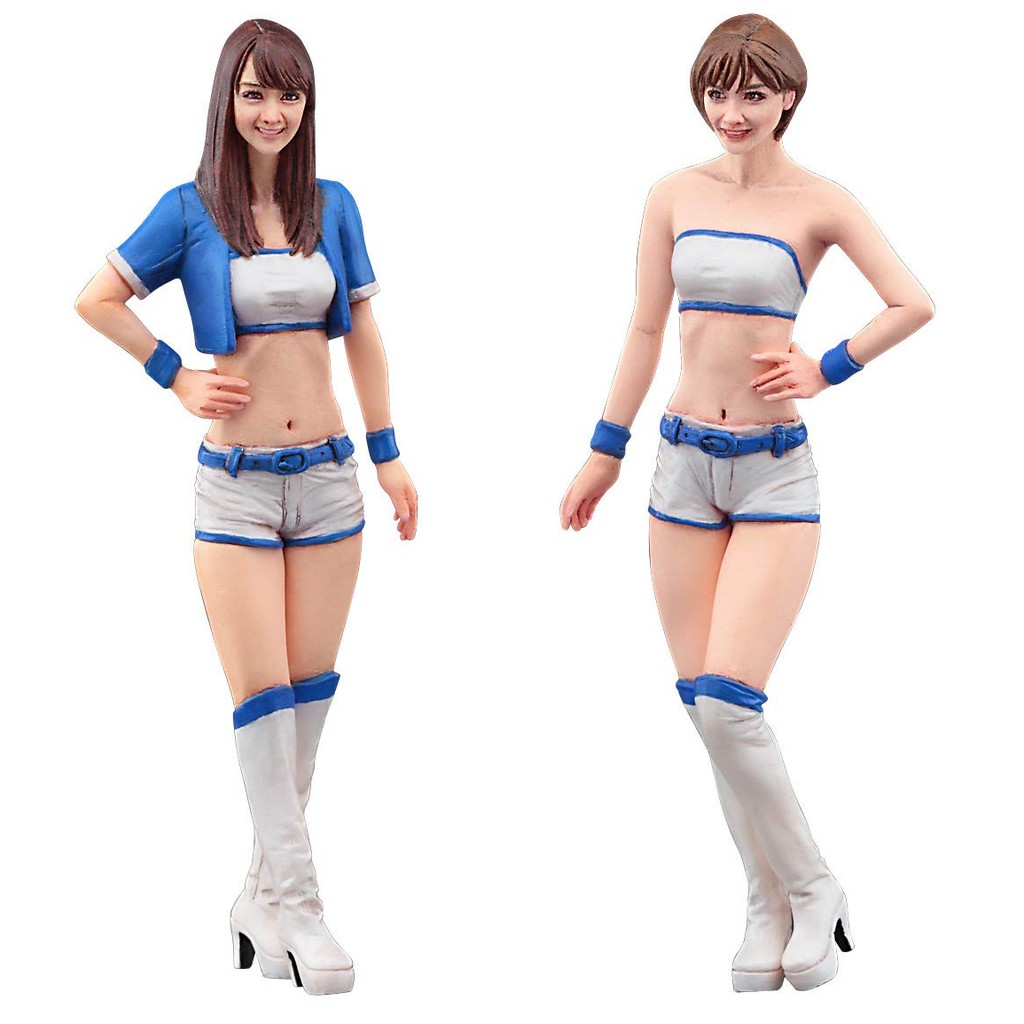 Hasegawa 1/24 Figure Collection Series Companion Girls Figure (2-Pack) Plastic Model FC05