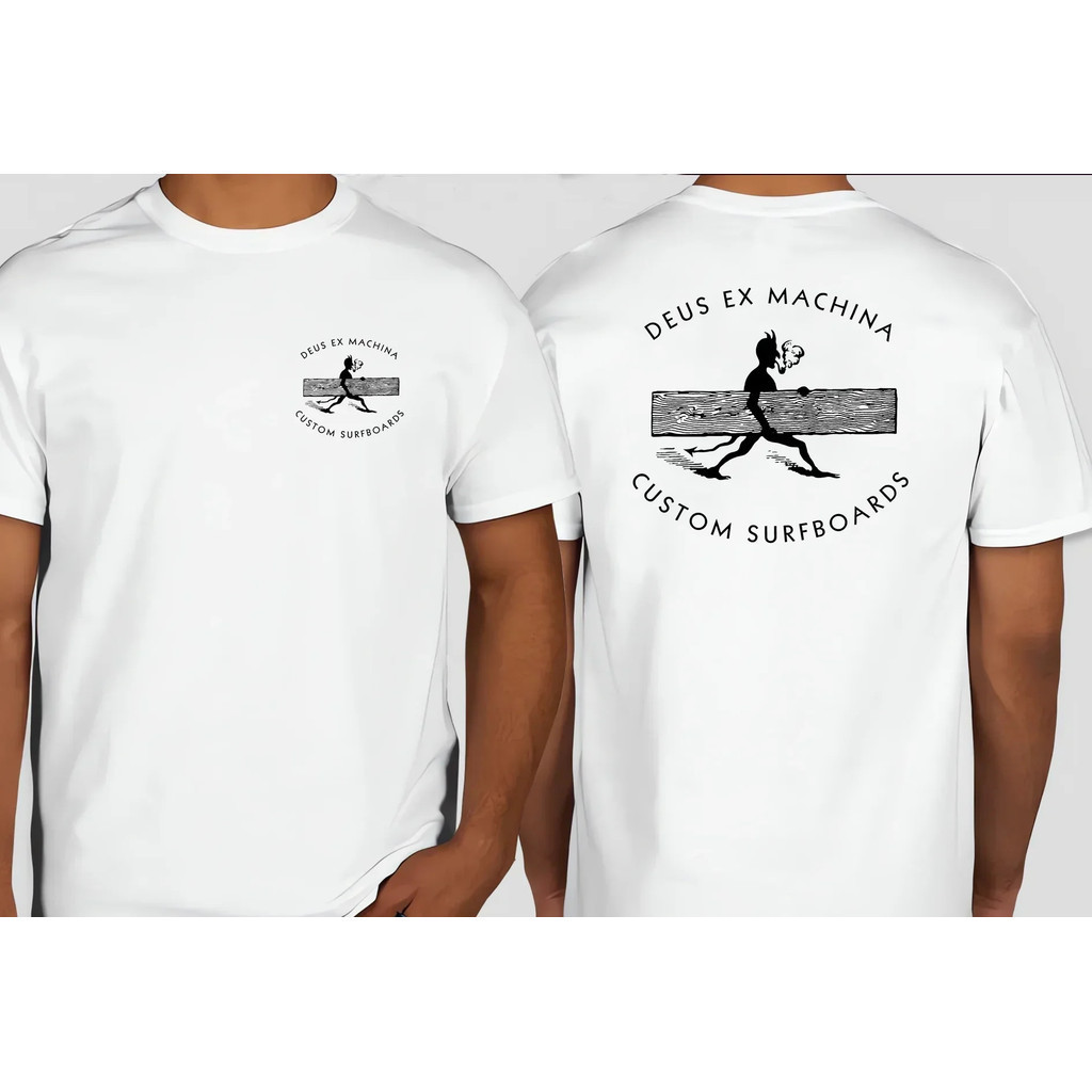 Devil God Deus Death Ex Machina Ranch Youth Street เสื้อยืดสีขาวยอดนิยมสำหรับทั้งผู้ชายและผู้หญิงทำจ