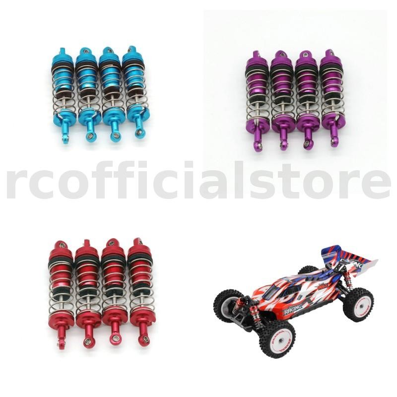 โช้คอัพน้ํามันโลหะอัพเกรดสําหรับ Wltoys 124008 124010 144001 อะไหล่รถยนต์ RC