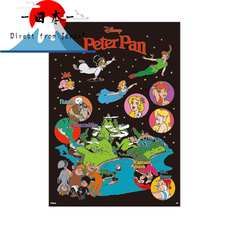 [Direct from Japan]
[Small Planet] Poster Sticker Disney Peter Pan Map
