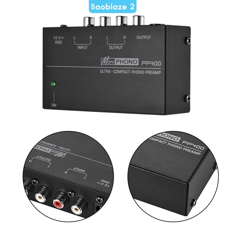 [baoblaze2] เครื่องเล่นแผ่นเสียง Preamp 1/4 "TRS การดําเนินงานเสียงรบกวนต่ํา Phonograph Preamp เครื่