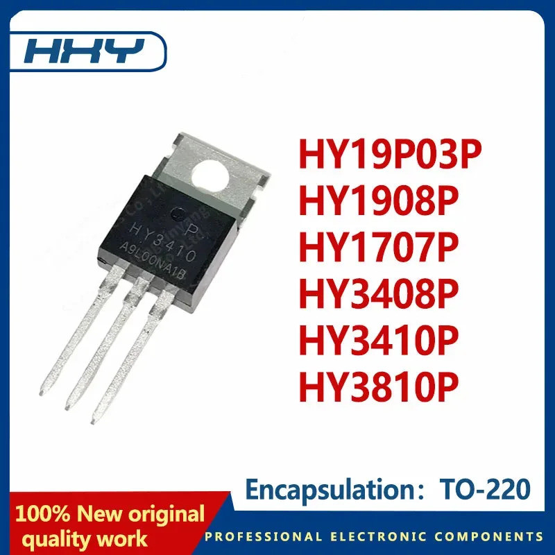 5PCS HY19P03P HY1908P HY1707P HY3408P HY3410P HY3810P TO-220 Field Effect ทรานซิสเตอร์