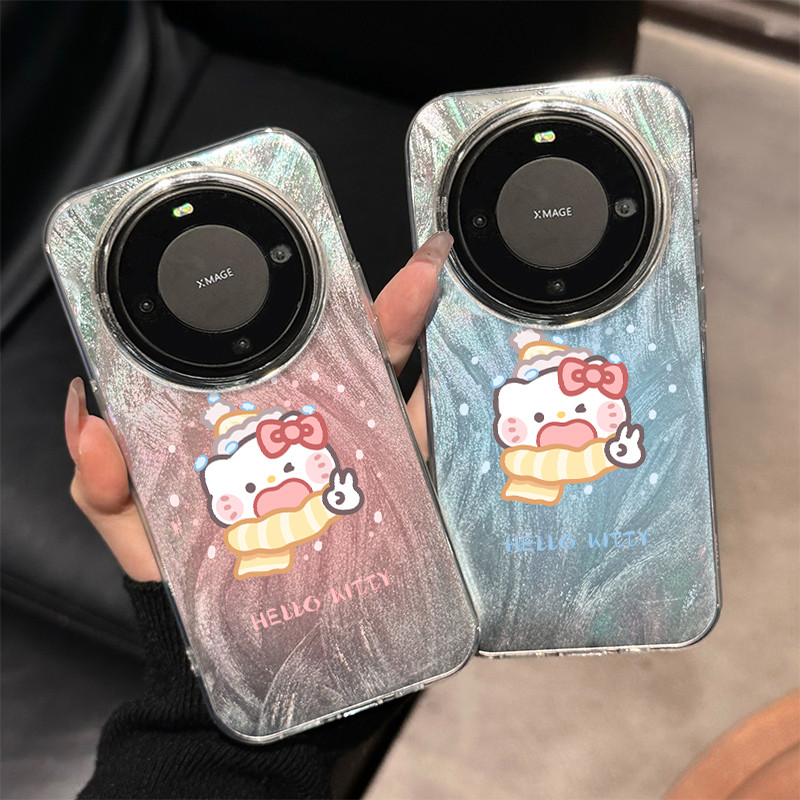 Hellokitty เหมาะสําหรับ vivox200pro เคสโทรศัพท์สไตล์ใหม่ iqoo13 ชุด 100ultra Hello Kitty s19 น่ารัก 