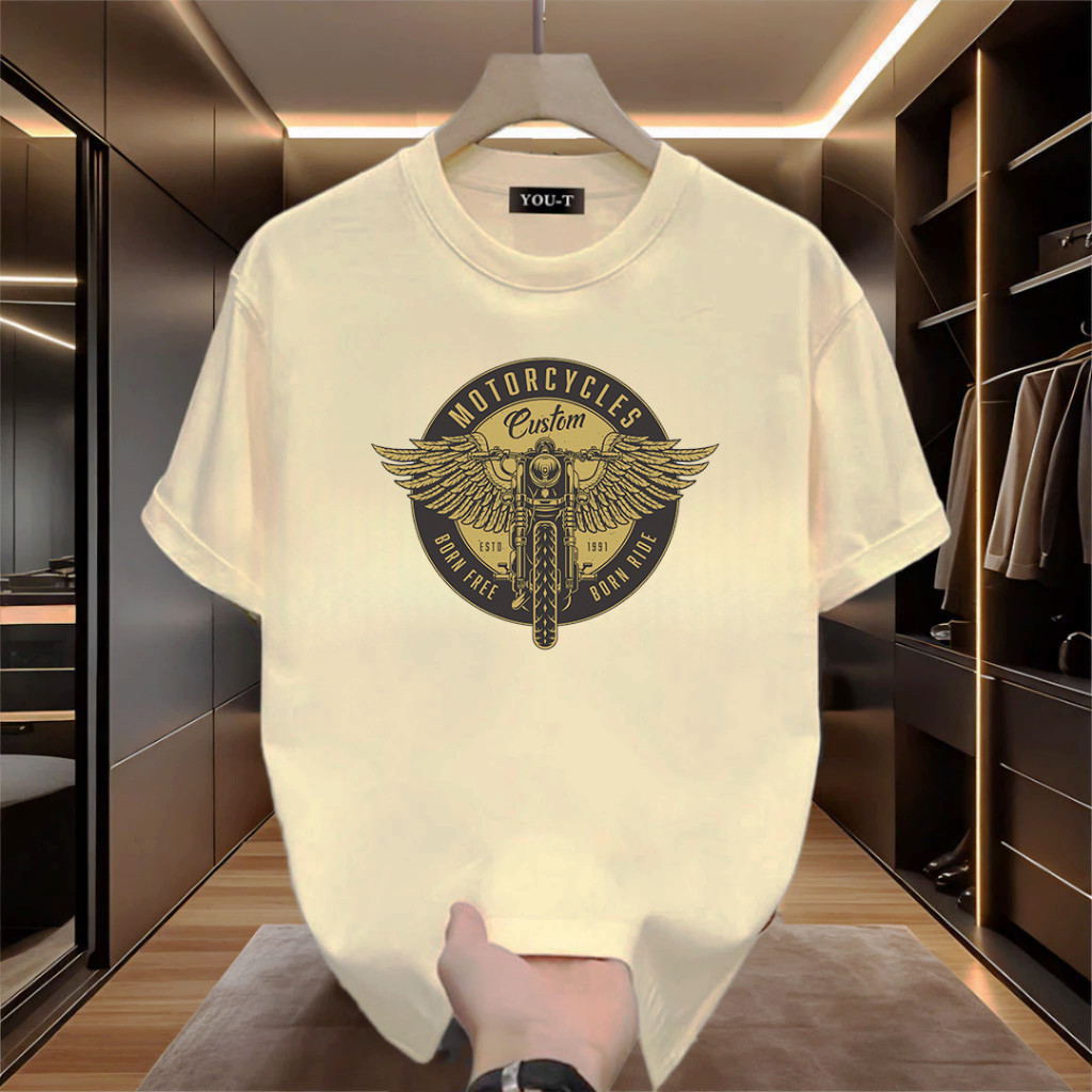 H-apparel shop เสื้อยืดแฟชั่น เสื้อยืดวินเทจ ลายเท่ๆสวมใส่ได้ทั้งหญิงและชายเลือกไซส์ได้ M-2XL  B0034